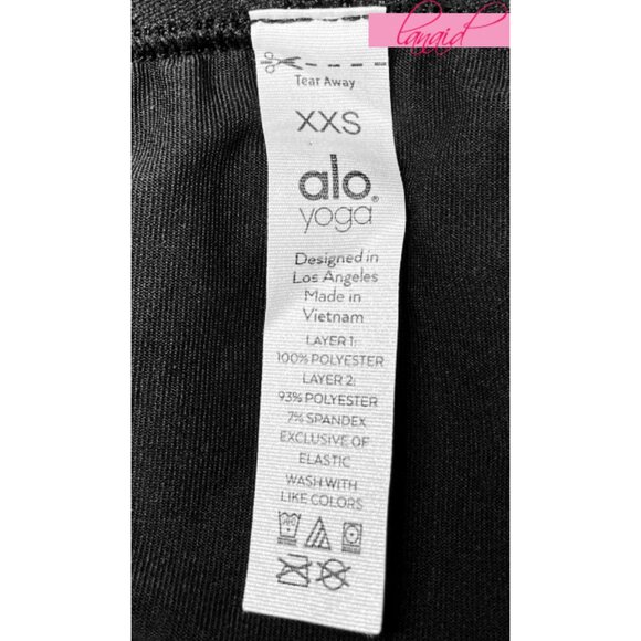 Alo Mesh Flirty Tennis Skirt Black Sheer Transparent See-Through A-Line Skort - Picture 13 of 14